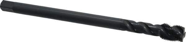 OSG - 1/2-20 UNF 3 Flute H3 Oxide Finish Vanadium High Speed Steel Spiral Flute Extension Tap - Modified Bottoming Chamfer, 6" OAL, 3B Class of Fit - Apex Tool & Supply