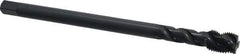 OSG - 1/2-20 UNF 3 Flute H3 Oxide Finish Vanadium High Speed Steel Spiral Flute Extension Tap - Modified Bottoming Chamfer, 6" OAL, 3B Class of Fit - Apex Tool & Supply