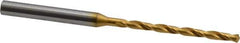 OSG - 7/64" 130° Cobalt Jobber Drill - TiN Finish, Right Hand Cut, Spiral Flute, Straight Shank, 2-15/16" OAL, Standard Point - Apex Tool & Supply