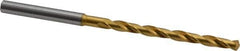 OSG - 5/32" 130° Cobalt Jobber Drill - TiN Finish, Right Hand Cut, Spiral Flute, Straight Shank, 3-7/16" OAL, Standard Point - Apex Tool & Supply