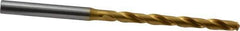 OSG - 13/64" 130° Cobalt Jobber Drill - TiN Finish, Right Hand Cut, Spiral Flute, Straight Shank, 4-1/4" OAL, Standard Point - Apex Tool & Supply