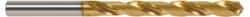 OSG - Letter J 130° Cobalt Jobber Drill - TiN Finish, Right Hand Cut, Spiral Flute, Straight Shank, 4-11/16" OAL, Standard Point - Apex Tool & Supply