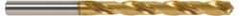 OSG - Letter Z 130° Cobalt Jobber Drill - TiN Finish, Right Hand Cut, Spiral Flute, Straight Shank, 5-31/32" OAL, Standard Point - Apex Tool & Supply