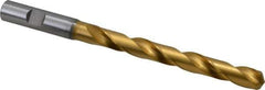 OSG - 29/64" 130° Cobalt Jobber Drill - TiN Finish, Right Hand Cut, Spiral Flute, Straight Shank, 6-9/32" OAL, Standard Point - Apex Tool & Supply