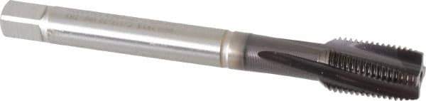 Guhring - 1/2-20 UNF 4 Flute 2BX Modified Bottoming Spiral Flute Tap - Powdered Metal, TiAlN Finish, 110mm OAL, Right Hand Flute, Right Hand Thread, Series 2923 - Apex Tool & Supply