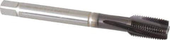 Guhring - 1/2-20 UNF 4 Flute 2BX Modified Bottoming Spiral Flute Tap - Powdered Metal, TiAlN Finish, 110mm OAL, Right Hand Flute, Right Hand Thread, Series 2923 - Apex Tool & Supply