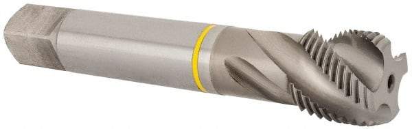 Guhring - 1-12 UNF 4 Flute 2B Modified Bottoming Spiral Flute Tap - Cobalt, Bright Finish, 5-1/8" OAL, Right Hand Flute, Right Hand Thread, Series 3905 - Apex Tool & Supply