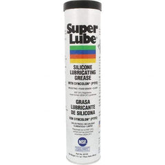 Synco Chemical - 14.1 oz Cartridge Silicone General Purpose Grease - Translucent White, Food Grade, 500°F Max Temp, NLGIG 2, - Apex Tool & Supply