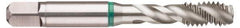 Guhring - M20x2.50 Metric Coarse 4 Flute 6H Modified Bottoming Spiral Flute Tap - Cobalt, Bright Finish, 4.469" OAL, Right Hand Flute, Right Hand Thread, Series 3918 - Apex Tool & Supply