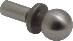 Gibraltar - 3/8" Ball Diam, 3/16" Shank Diam, Steel Inspection Tooling Ball - Slip-Fit Shank, 3/4" Ball Center to Shank Bottom, 0.3" Ball Center to Shoulder Bottom, with Shoulder - Apex Tool & Supply