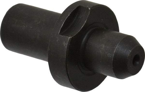 Gibraltar - 0.4365" Nose Diam, 1/2" Nose Length, 7/8" Collar Diam, Slip Fit Round Straight Locating Pin - Low Carbon Steel, 1/2" Tail Diam, 1-1/2" OAL, +0.0000" Tolerance - Apex Tool & Supply