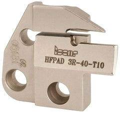 Iscar - 3mm Groove Width, 10mm Max Depth of Cut, Right Hand Cut, HFPAD Indexable Grooving Blade - GRIP, HGN-C, HGN-J, HGN-UT, HGPL Insert Style, Series Modular Grip - Apex Tool & Supply