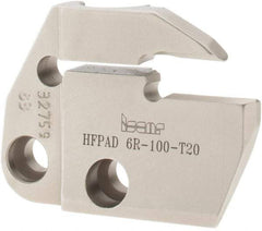 Iscar - 6mm Groove Width, 20mm Max Depth of Cut, Right Hand Cut, HFPAD Indexable Grooving Blade - HFPR/L Insert Style, Series Modular Grip - Apex Tool & Supply