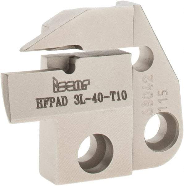 Iscar - 3mm Groove Width, 10mm Max Depth of Cut, Left Hand Cut, HFPAD Indexable Grooving Blade - GRIP, HGN-C, HGN-J, HGN-UT, HGPL Insert Style, Series Modular Grip - Apex Tool & Supply