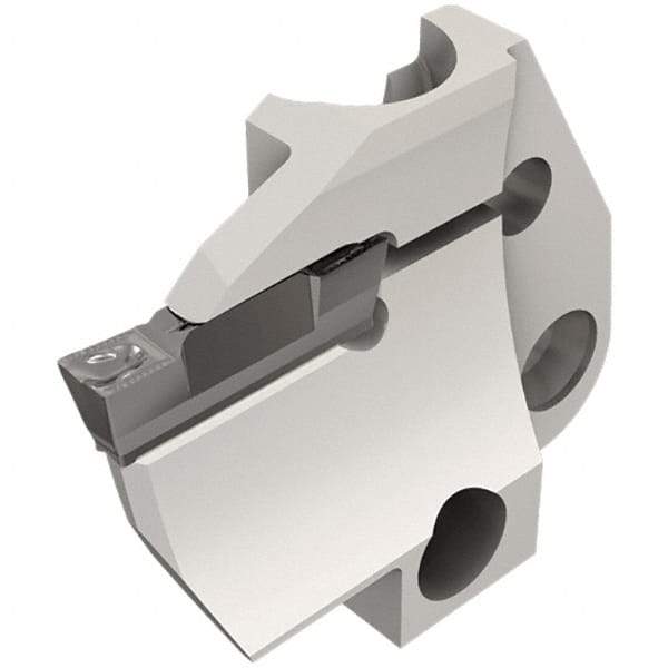 Iscar - 4mm Groove Width, 10mm Max Depth of Cut, Left Hand Cut, HFPAD Indexable Grooving Blade - DGN/DGNC/DGNM-C, DGNM-J/JS/JT, DGN-UT/UA, GRIP, HFPR/L, HGPL Insert Style, Series Modular Grip - Apex Tool & Supply