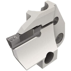 Iscar - 4mm Groove Width, 10mm Max Depth of Cut, Left Hand Cut, HFPAD Indexable Grooving Blade - DGN/DGNC/DGNM-C, DGNM-J/JS/JT, DGN-UT/UA, GRIP, HFPR/L, HGPL Insert Style, Series Modular Grip - Apex Tool & Supply