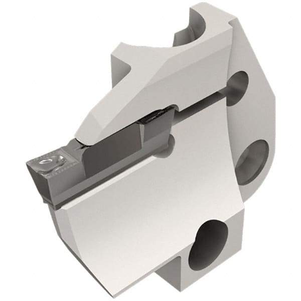 Iscar - 4mm Groove Width, 10mm Max Depth of Cut, Left Hand Cut, HFPAD Indexable Grooving Blade - DGN/DGNC/DGNM-C, DGNM-J/JS/JT, DGN-UT/UA, GRIP, HFPR/L, HGPL Insert Style, Series Modular Grip - Apex Tool & Supply