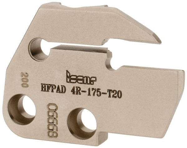 Iscar - 4mm Groove Width, 20mm Max Depth of Cut, Right Hand Cut, HFPAD Indexable Grooving Blade - DGN/DGNC/DGNM-C, DGNM-J/JS/JT, DGN-UT/UA, GRIP, HFPR/L, HGPL Insert Style, Series Modular Grip - Apex Tool & Supply