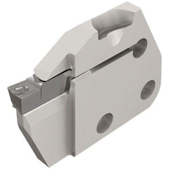 Iscar - Left Hand Cut, 5mm Insert Width, Cutoff & Grooving Support Blade for Indexables - 12mm Max Depth of Cut, 6mm Head Projection - Apex Tool & Supply