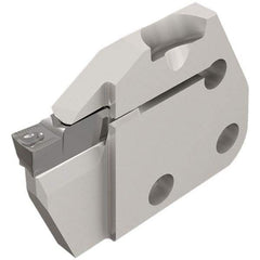 Iscar - Left Hand Cut, 5mm Insert Width, Cutoff & Grooving Support Blade for Indexables - 20mm Max Depth of Cut, 6mm Head Projection - Apex Tool & Supply