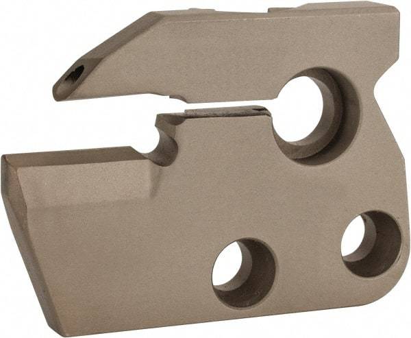 Iscar - Right Hand Cut, 6.35mm Insert Width, Cutoff & Grooving Support Blade for Indexables - 22mm Max Depth of Cut, 6mm Head Projection - Apex Tool & Supply
