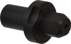 Gibraltar - 0.499" Nose Diam, 1/2" Nose Length, 7/8" Collar Diam, Slip Fit Diamond Straight Locating Pin - Low Carbon Steel, 1/2" Tail Diam, 1-1/2" OAL, Relieved, +0.0000" Tolerance - Apex Tool & Supply