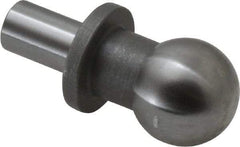 Gibraltar - 12mm Ball Diam, 6mm Shank Diam, Steel Inspection Tooling Ball - Thread Shank, 22mm Ball Center to Shank Bottom, 12mm Ball Center to Shoulder Bottom, with Shoulder - Apex Tool & Supply
