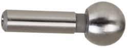 Gibraltar - 1/4" Ball Diam, 1/8" Shank Diam, Steel Inspection Tooling Ball - Slip-Fit Shank, 9/16" Ball Center to Shank Bottom - Apex Tool & Supply