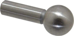 Gibraltar - 3/8" Ball Diam, 3/16" Shank Diam, Steel Inspection Tooling Ball - Slip-Fit Shank, 3/4" Ball Center to Shank Bottom - Apex Tool & Supply