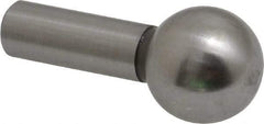Gibraltar - 1/2" Ball Diam, 1/4" Shank Diam, Steel Inspection Tooling Ball - Press-Fit Shank, 15/16" Ball Center to Shank Bottom - Apex Tool & Supply