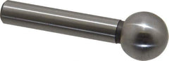 Gibraltar - 1/2" Ball Diam, 1/4" Shank Diam, Steel Inspection Tooling Ball - Press-Fit Shank, 1-1/2" Ball Center to Shank Bottom - Apex Tool & Supply