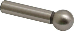Gibraltar - 1/2" Ball Diam, 5/16" Shank Diam, Steel Inspection Tooling Ball - Slip-Fit Shank, 1-1/2" Ball Center to Shank Bottom - Apex Tool & Supply