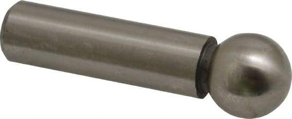 Gibraltar - 1/2" Ball Diam, 3/8" Shank Diam, Steel Inspection Tooling Ball - Slip-Fit Shank, 1-1/2" Ball Center to Shank Bottom - Apex Tool & Supply