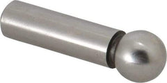Gibraltar - 1/2" Ball Diam, 3/8" Shank Diam, Steel Inspection Tooling Ball - Press-Fit Shank, 1-1/2" Ball Center to Shank Bottom - Apex Tool & Supply