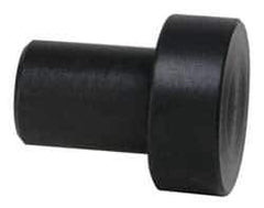 Gibraltar - 3/4" OAL, 1/4" Head Height, 5/8" OD, Hardened Steel, Ground, Press Fit Rest Button - Black Oxide Coating, 3/8" Pin Diam, 1/2" Long Pin - Apex Tool & Supply