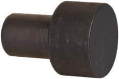 Gibraltar - 7/8" OAL, 3/8" Head Height, 1/2" OD, Hardened Steel, Ground, Press Fit Rest Button - Black Oxide Coating, 3/8" Pin Diam, 1/2" Long Pin - Apex Tool & Supply