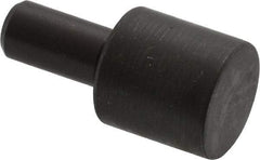 Gibraltar - 1" OAL, 1/2" Head Height, 1/2" OD, Hardened Steel, Ground, Press Fit Rest Button - Black Oxide Coating, 1/4" Pin Diam, 1/2" Long Pin - Apex Tool & Supply