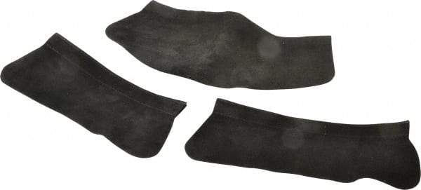 3M - Leather Helmet Throat for PAPR/SAR Headgear - Black, Compatible with Speedglas Helmets - Apex Tool & Supply