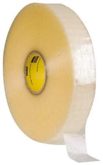 3M - 48mm x 914m Clear Rubber Adhesive Sealing Tape - Polypropylene Film Backing, 2.5 mil Thick, 30 Lb Tensile Strength, Series 373 - Apex Tool & Supply