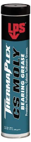 LPS - 14.1 oz Cartridge Calcium Extreme Pressure Grease - Gray/Black, Extreme Pressure, Food Grade & High Temperature, 425°F Max Temp, NLGIG 2, - Apex Tool & Supply