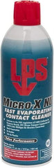 LPS - 11 Ounce Aerosol Contact Cleaner - 0°F Flash Point, Flammable, Food Grade, Plastic Safe - Apex Tool & Supply