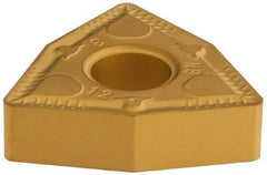 Iscar - WNMG643 GN Grade IC9250 Carbide Turning Insert - TiCN/Al2O3/TiN Finish, 80° Trigon, 3/4" Inscr Circle, 1/4" Thick, 3/64" Corner Radius - Apex Tool & Supply