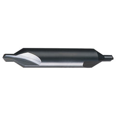‎#4 × 2-1/8″ OAL 60 Degree HSS Plain Center Drill Bright - Exact Industrial Supply