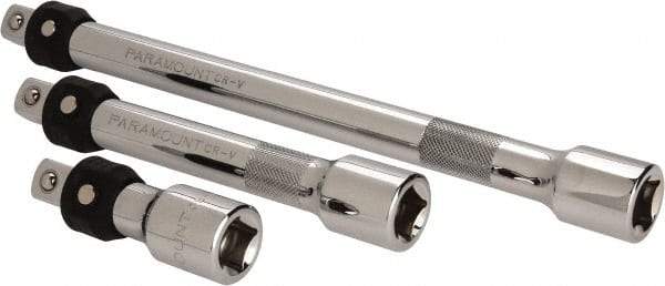 Paramount - 1/2" Drive Socket Locking Extension Set - 3 Pieces, Includes 3, 6, 10" Lengths - Apex Tool & Supply