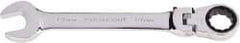 Paramount - 19mm 12 Point Flexhead Combination Wrench - 15° Head Angle, 8-15/32" OAL, Chrome Vanadium Steel, Polished Finish - Apex Tool & Supply