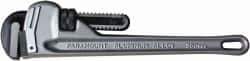 Paramount - 14" Aluminum Straight Pipe Wrench - 2" Pipe Capacity - Apex Tool & Supply