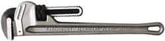 Paramount - 18" Aluminum Straight Pipe Wrench - 2-1/2" Pipe Capacity - Apex Tool & Supply