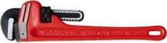 Paramount - 10" Cast Iron Straight Pipe Wrench - 1-1/2" Pipe Capacity - Apex Tool & Supply