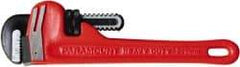 Paramount - 8" Cast Iron Straight Pipe Wrench - 1" Pipe Capacity - Apex Tool & Supply