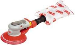3M - 10,000 OPM, 17 CFM Air Consumption, 90 psi Air Pressure, Palm Air Orbital Sander - Round Pad, - Apex Tool & Supply